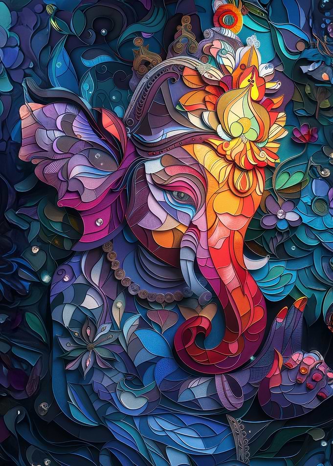 Colorful Ganesha