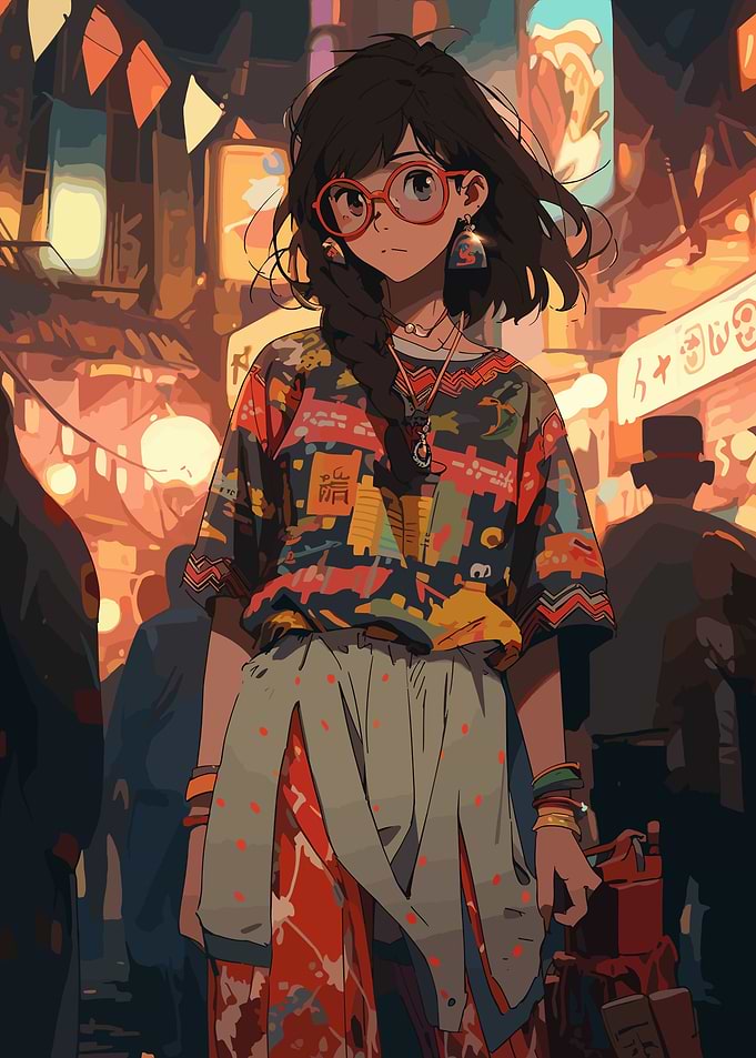 Nerd Anime Girl