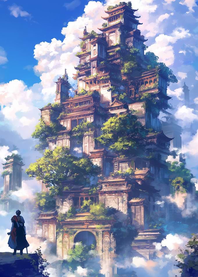 Temple in the sky
