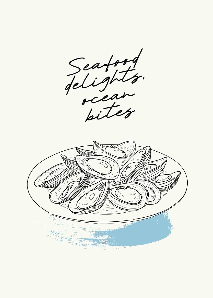 Minimalist Japan Sea Food
