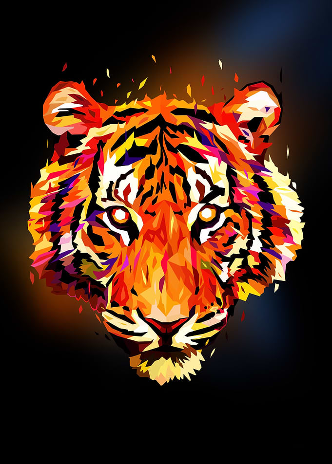 Tiger Abstract