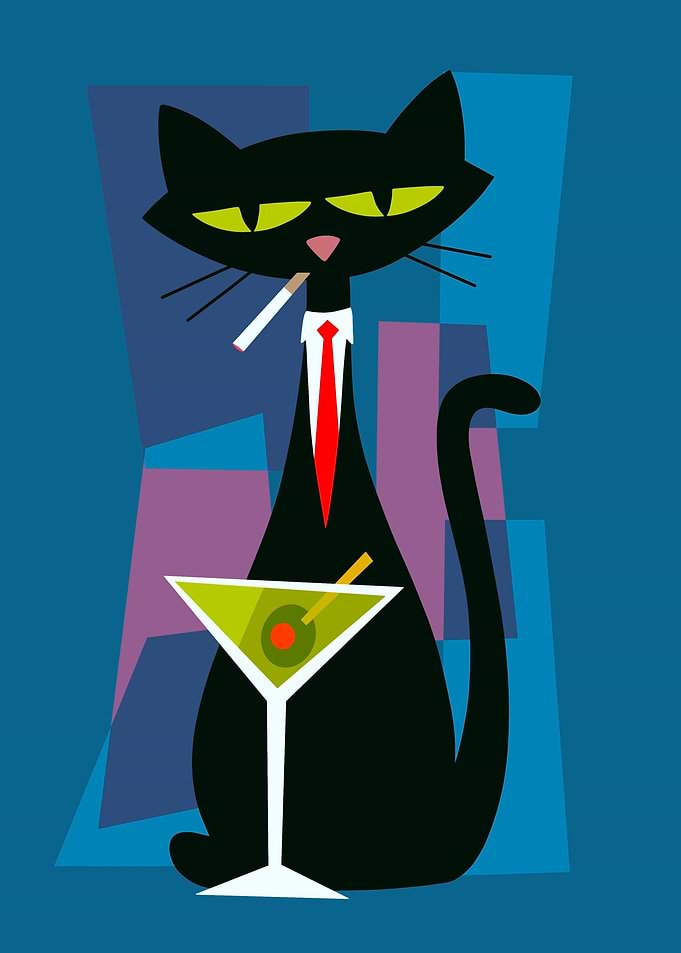Drunk cat