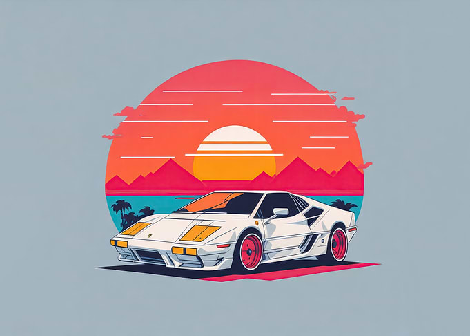 Vintage Vibes Sunset