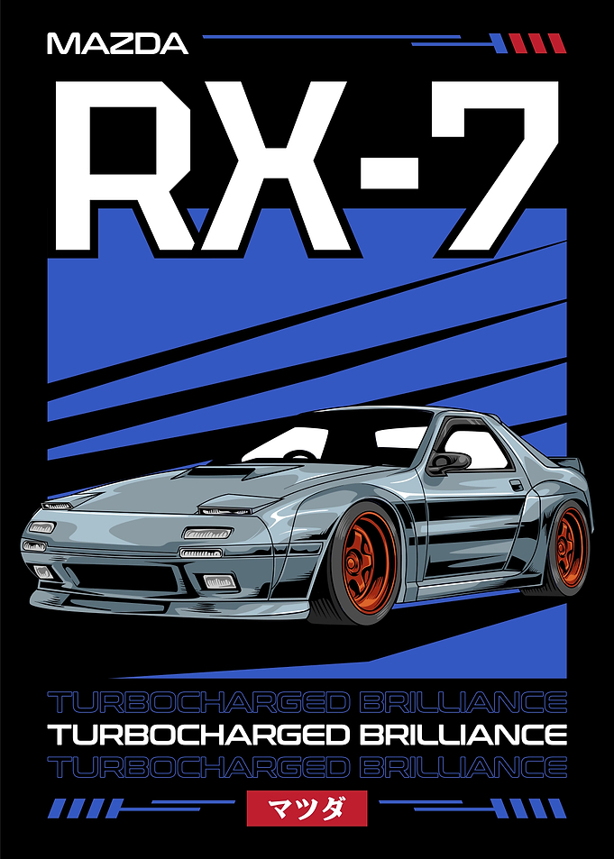 Classic RX7 JDM Car