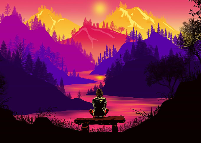 Mountains in the burning