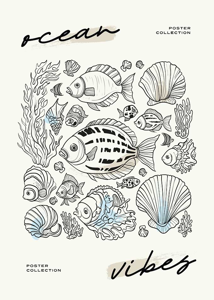 Minimalist Japan Sea Food