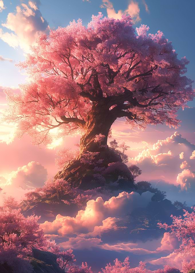 Cherry Blossom Sunrise art
