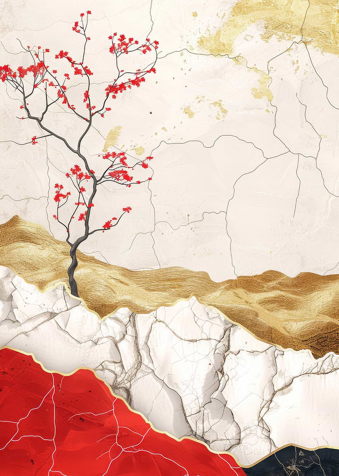 Red Gold Decor