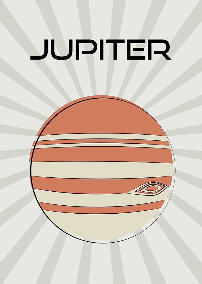 Retro Jupiter Cartoon