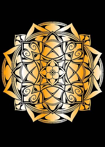 Luxury Mandala Gold Colour