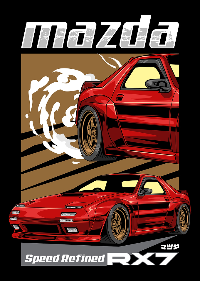 Classic RX7 JDM Car