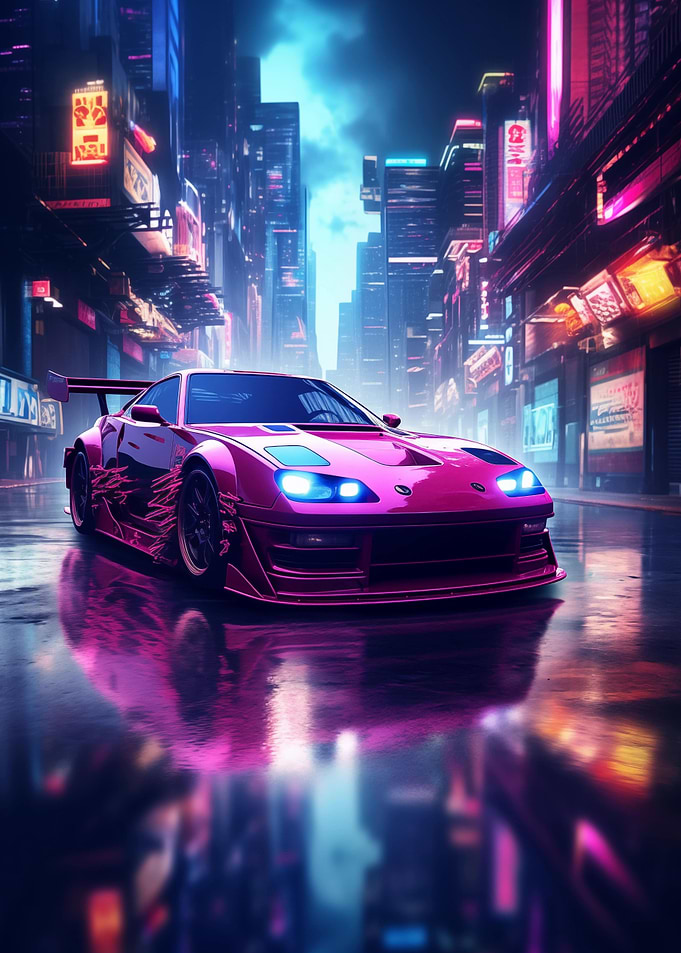 Tuned Cyberpunk Car