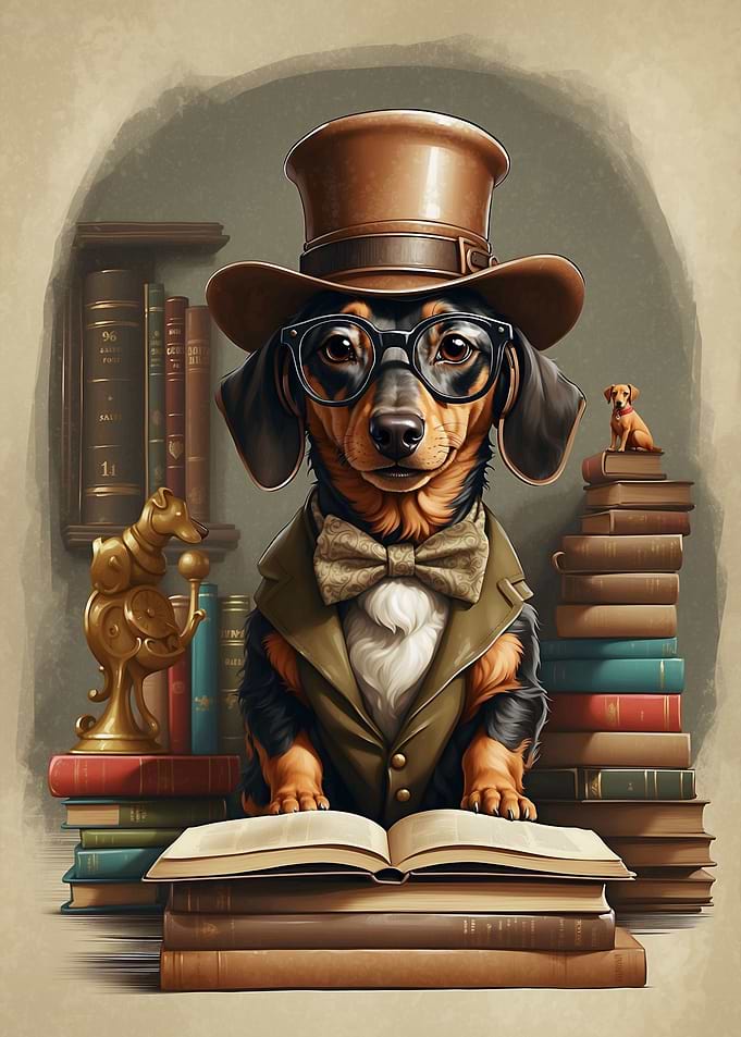 Smart Dachshund Dog School