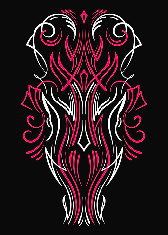 Vintage Floral Pinstripe