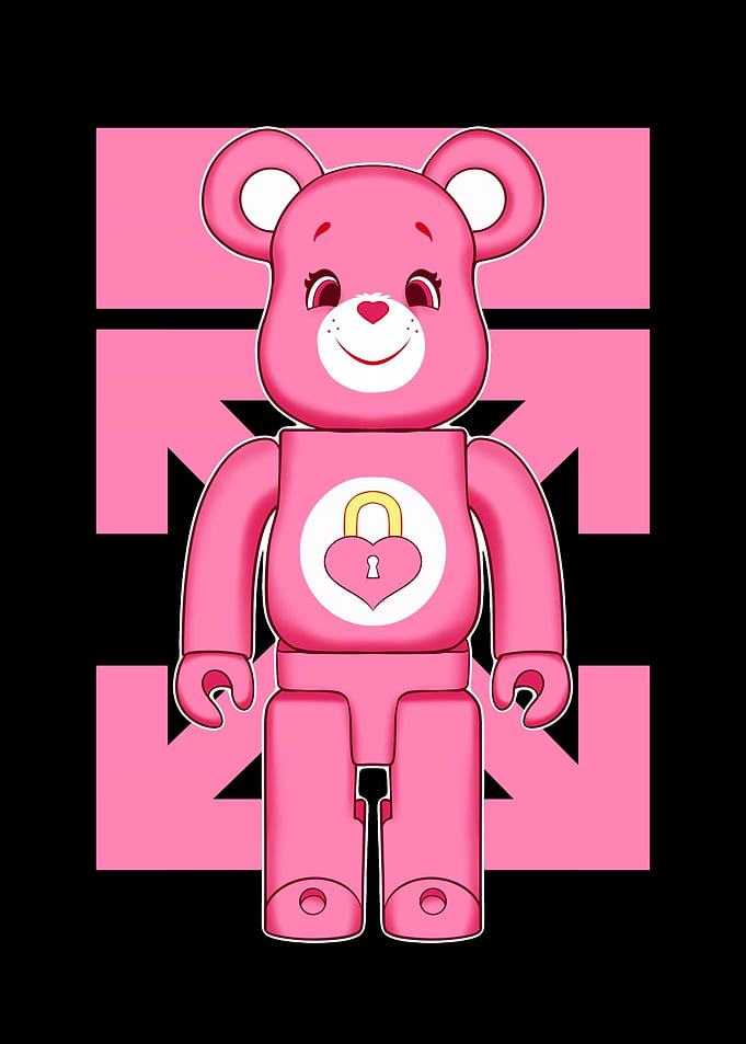 Pink bear brick