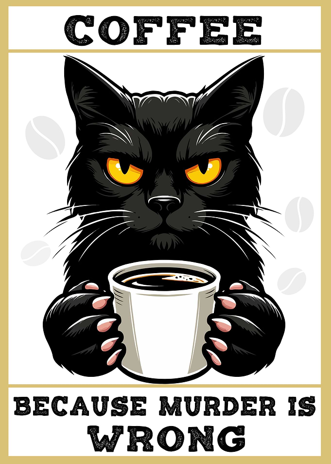 coffee because murder is