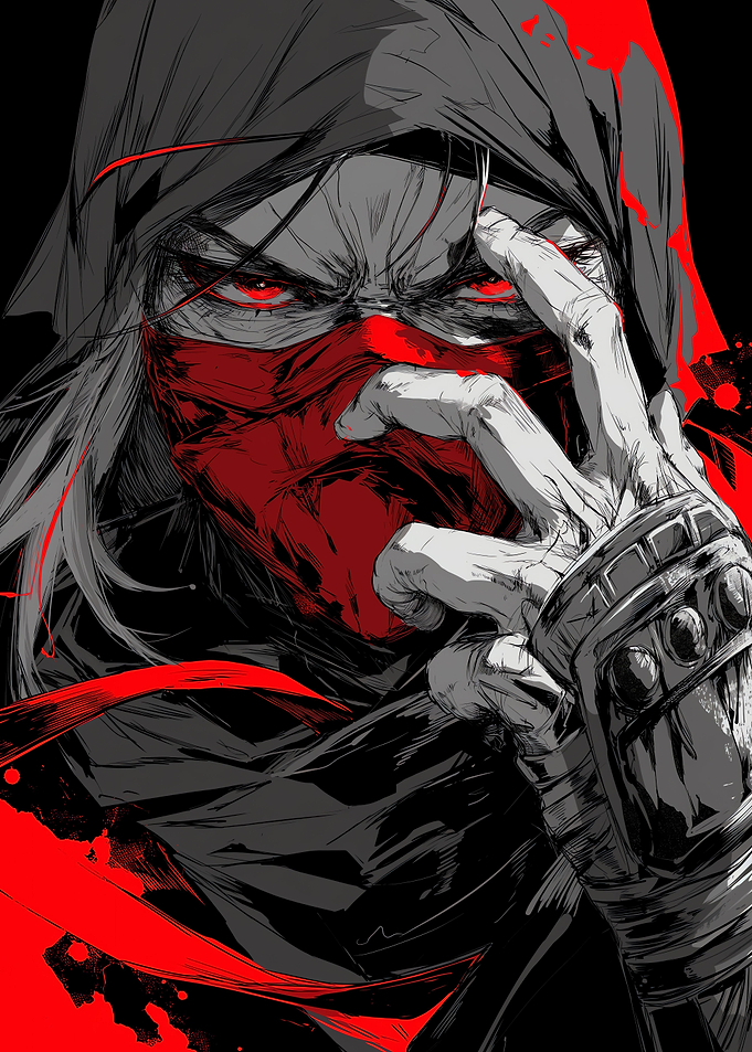 Red eyes Ninja