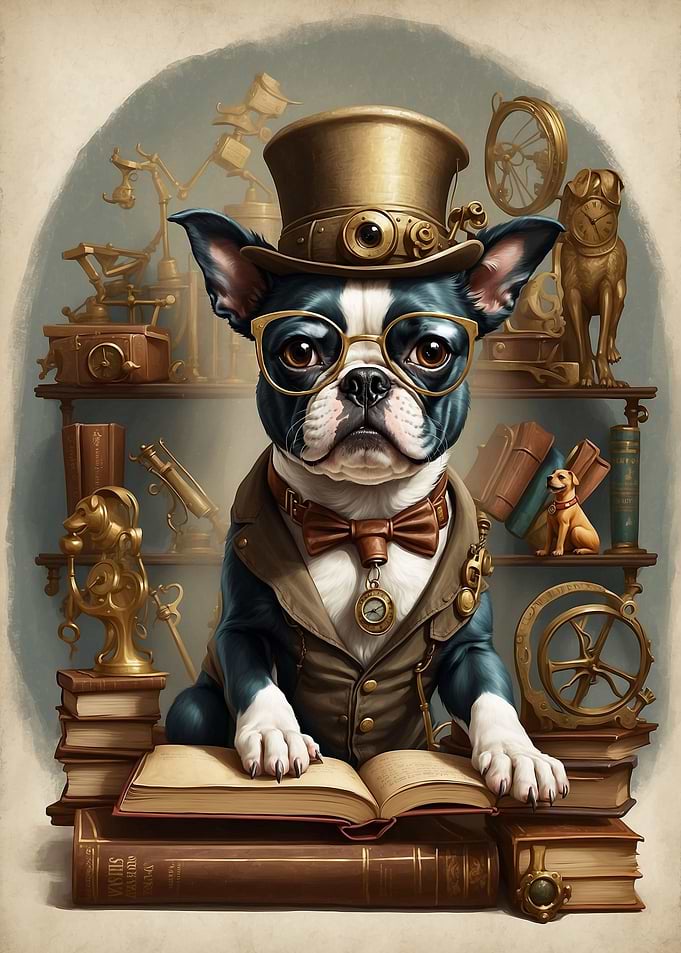 Smart Boston Terrier