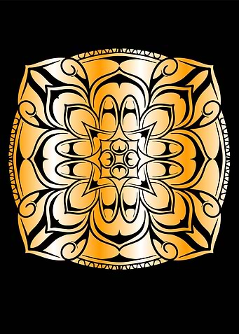 Luxury mandala Gold Colour