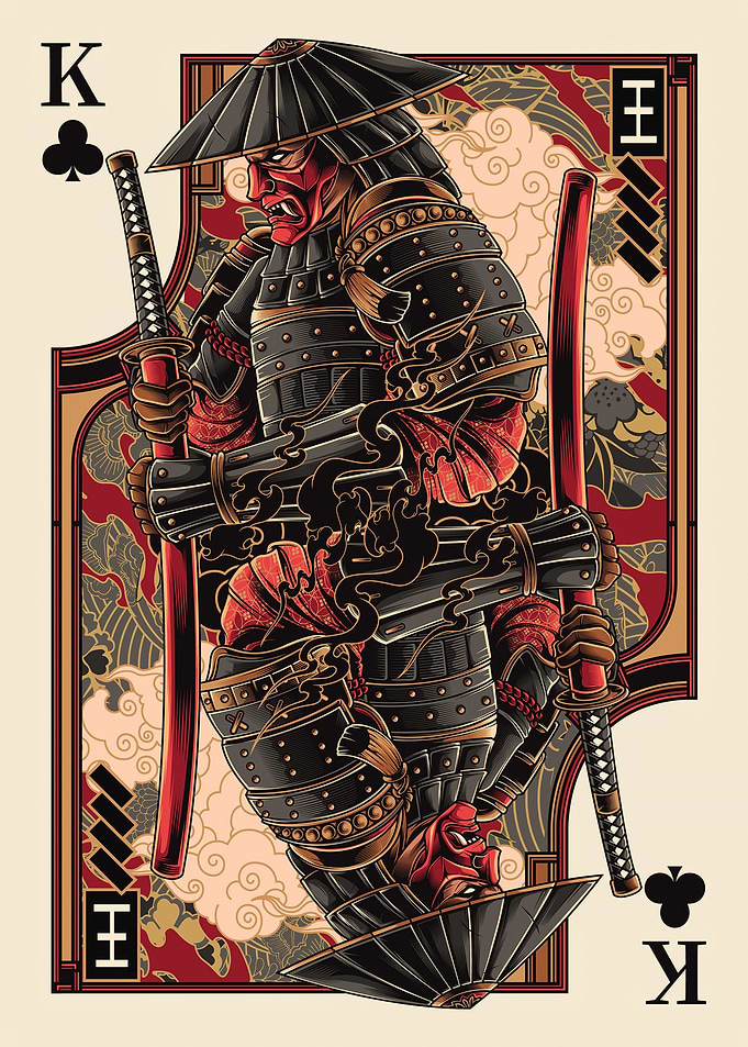 king samurai of deck card