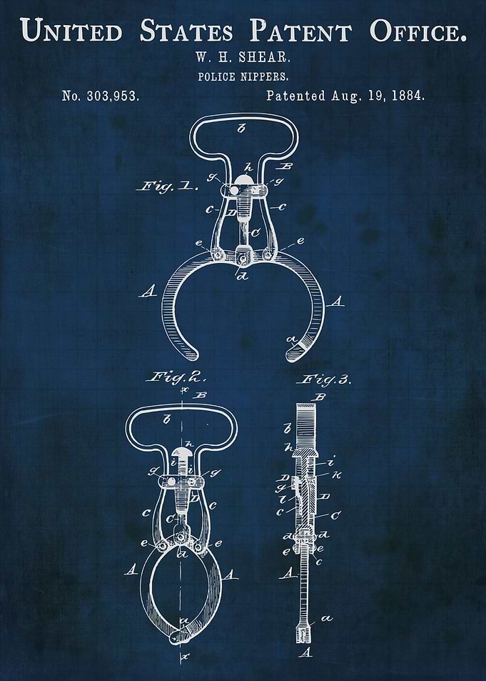 1884 vintage police nipper