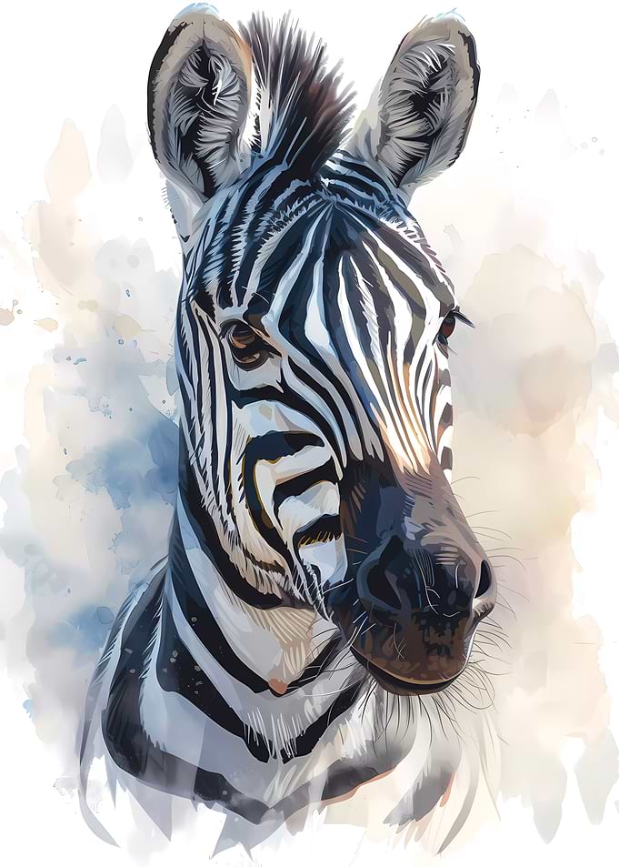 Zebra Watercolor