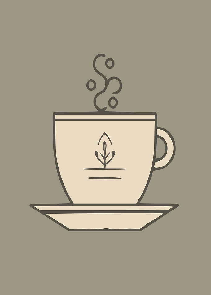 A minimalist coffee cup