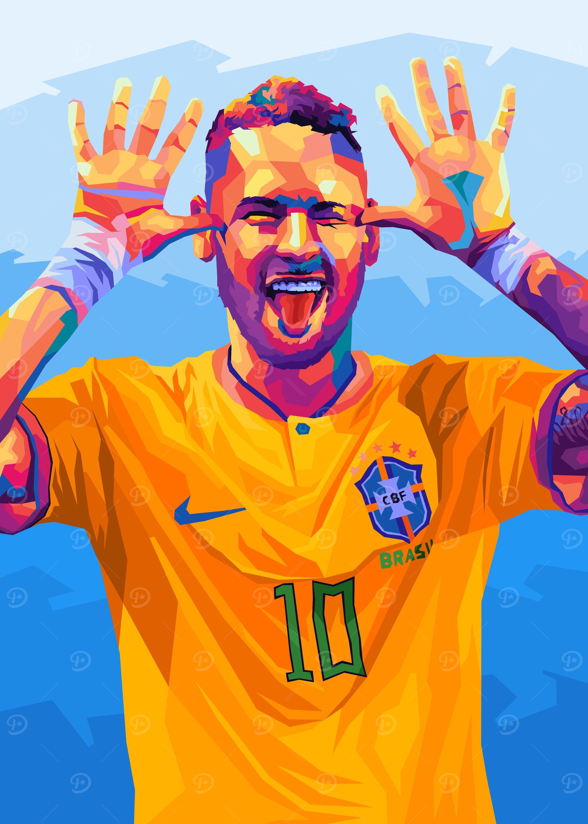 Neymar Wpap Pop Art