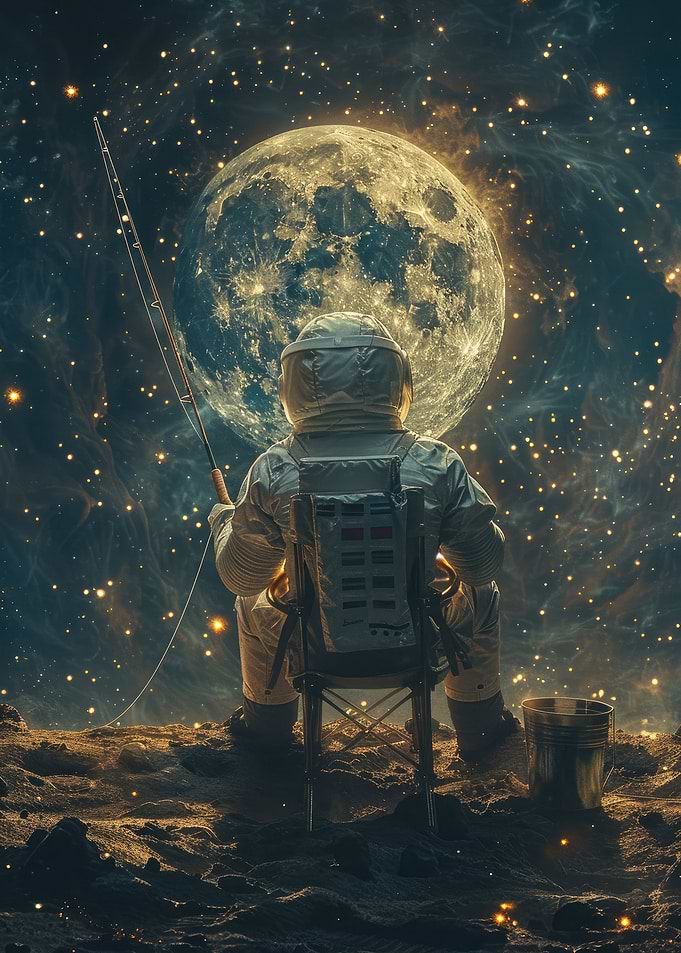 Astronaut Space Fishing