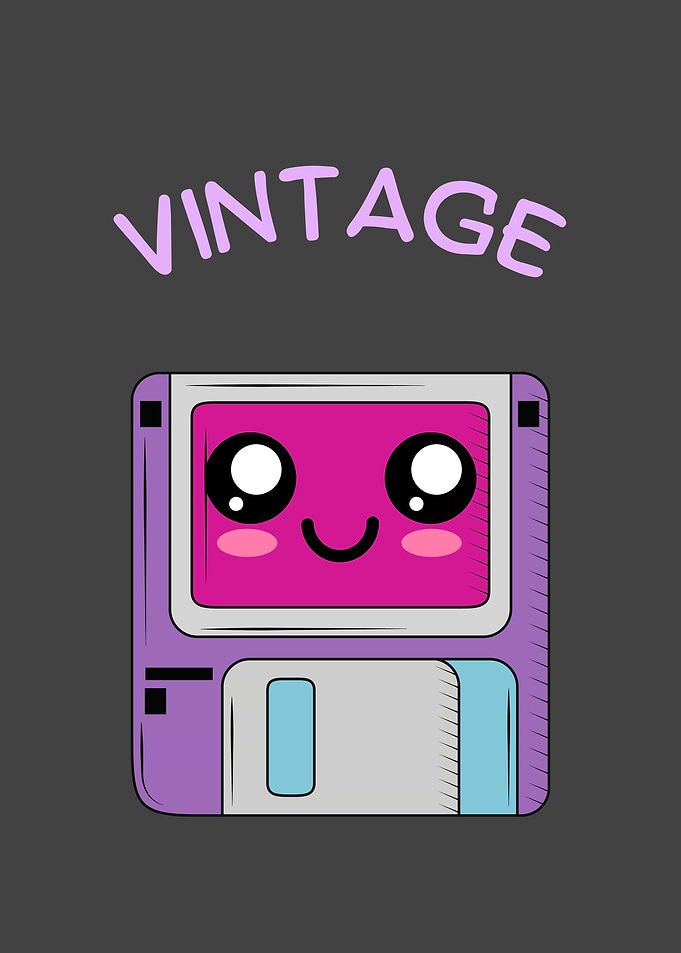 Vintage Retro Floppy Disk