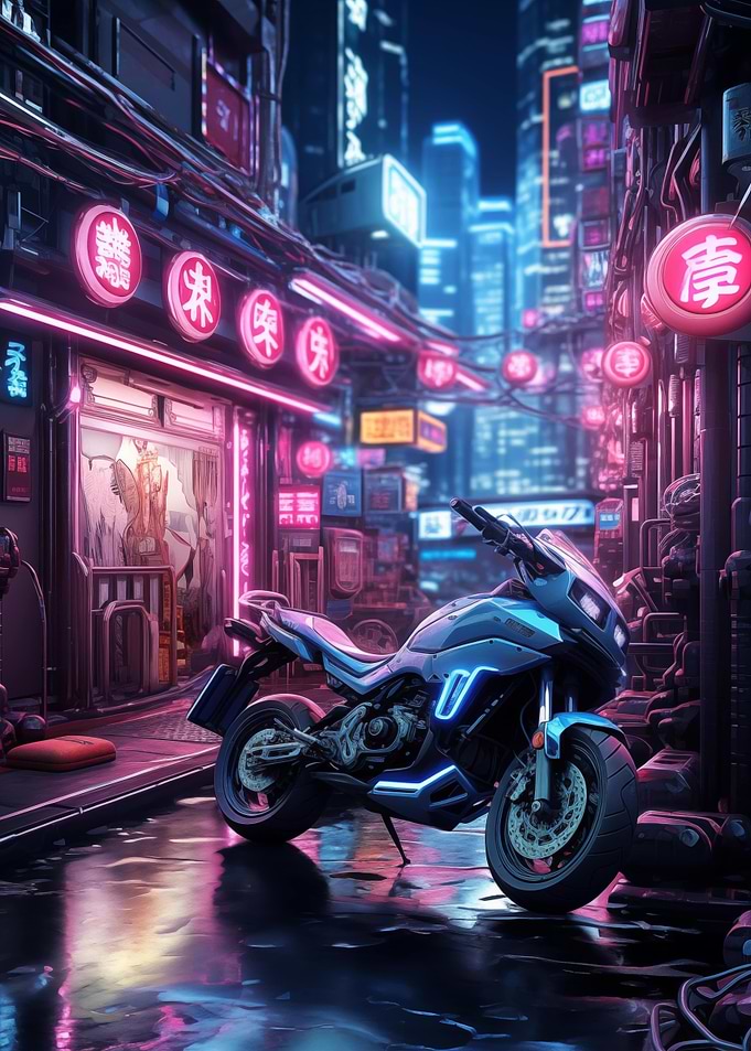 Cyberpunk MotorBike