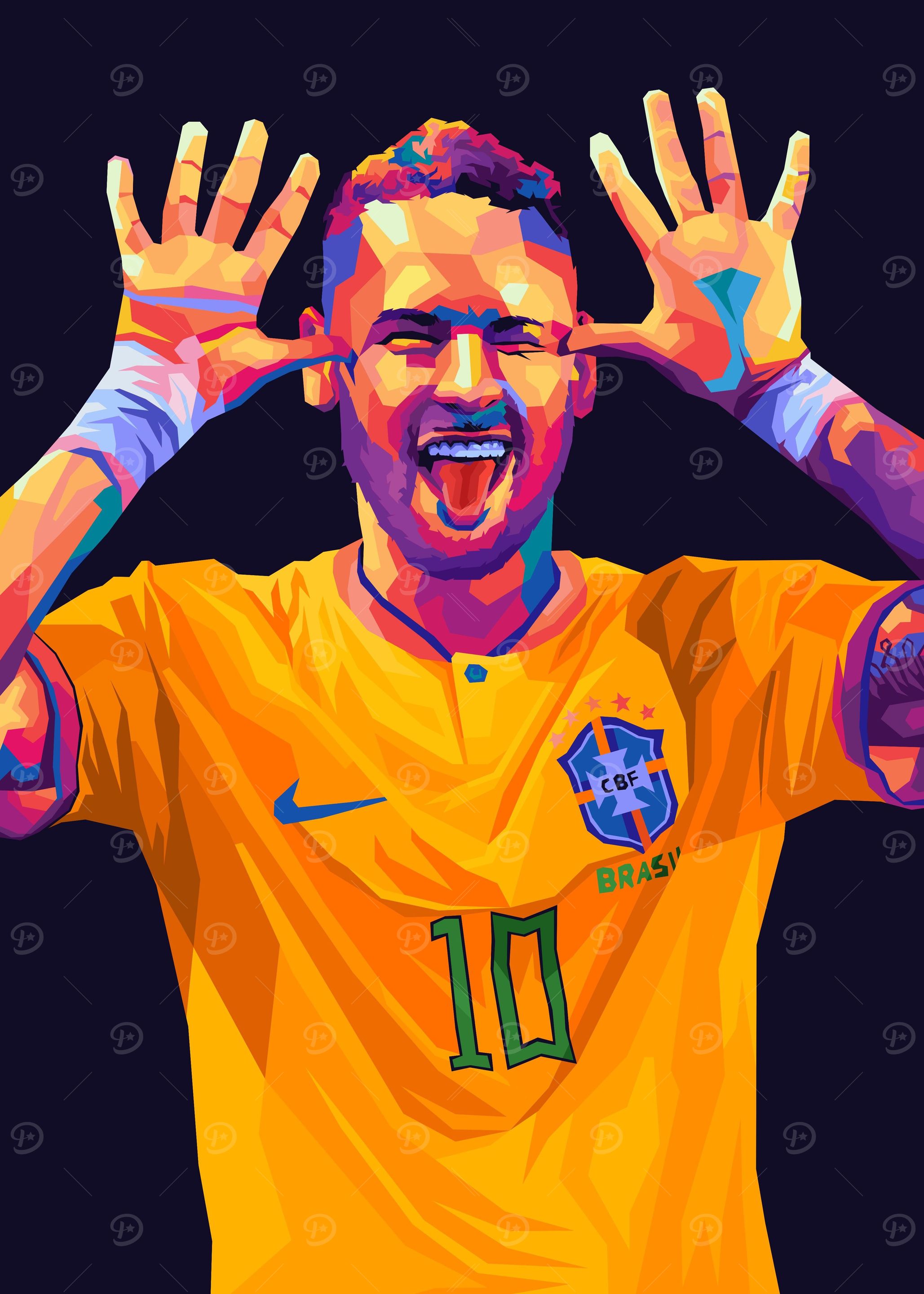 Neymar Pop Art Style