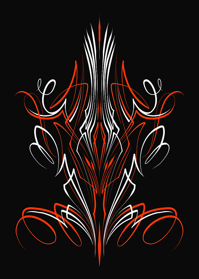 Retro Floral Pinstripe