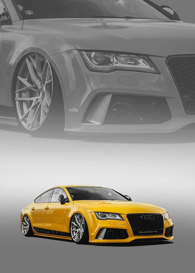 audi a7 poster