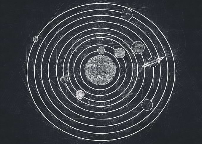 Solar System Art Drawing