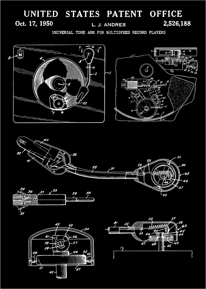 Record player patent