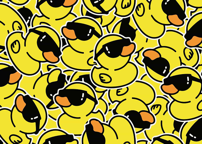 Funny Duck Rubber