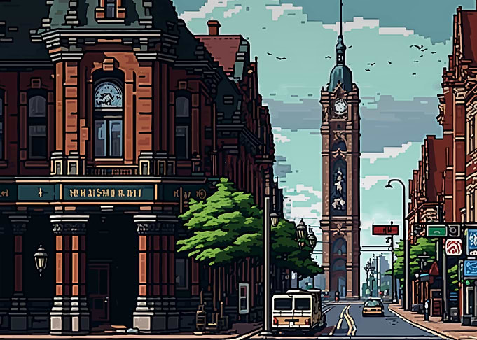 Hanover City Pixel Art