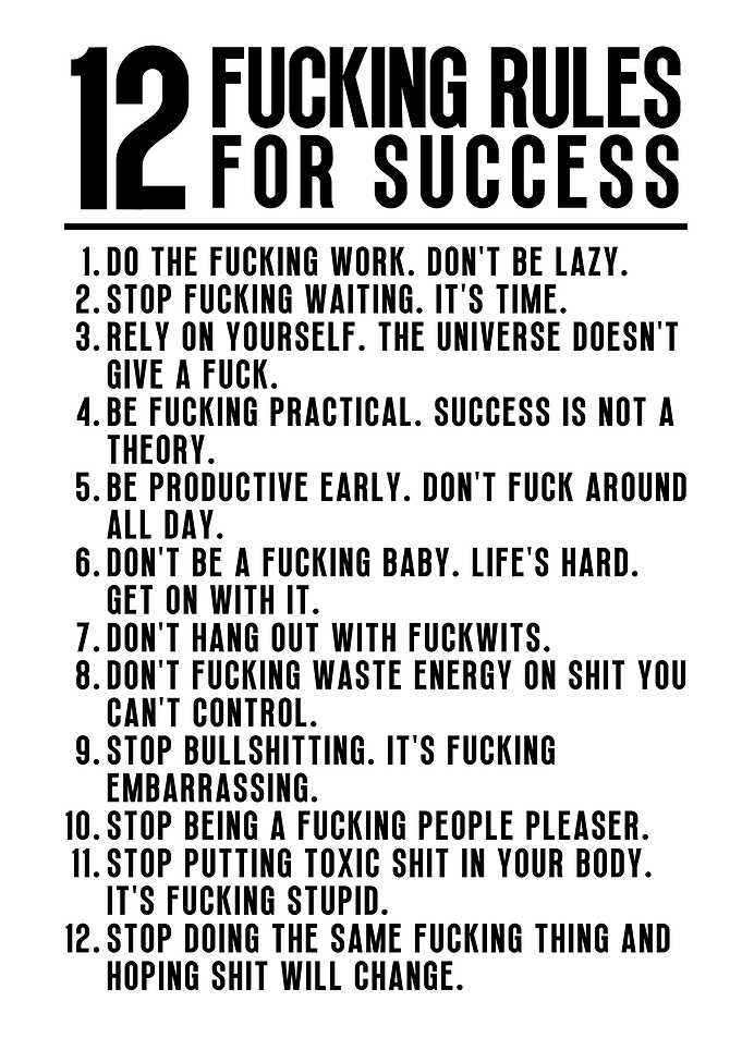 12 Rules For Success