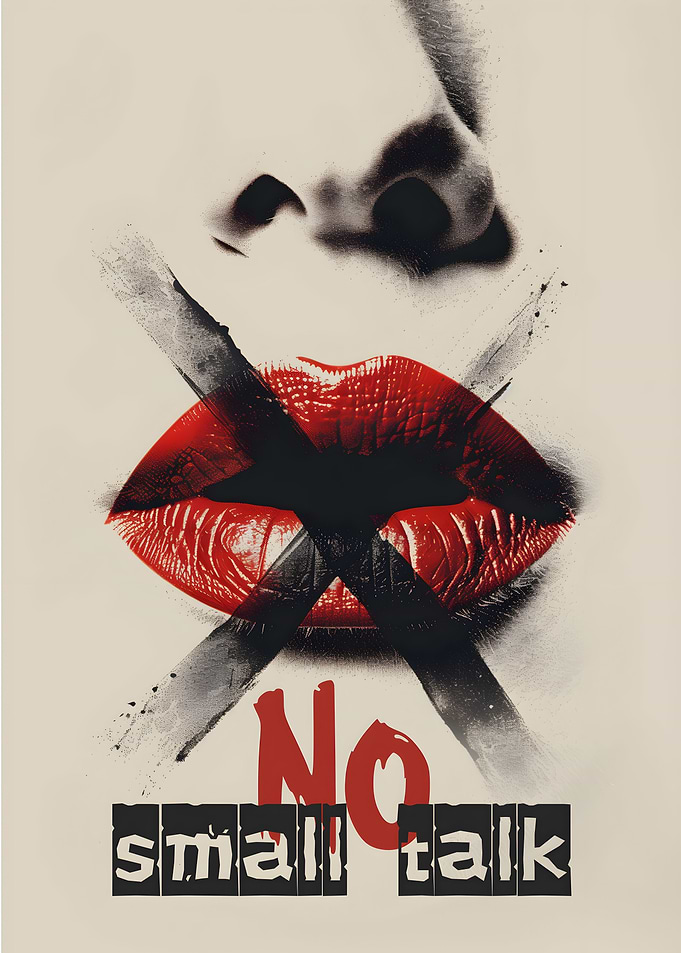 No small Talk sign