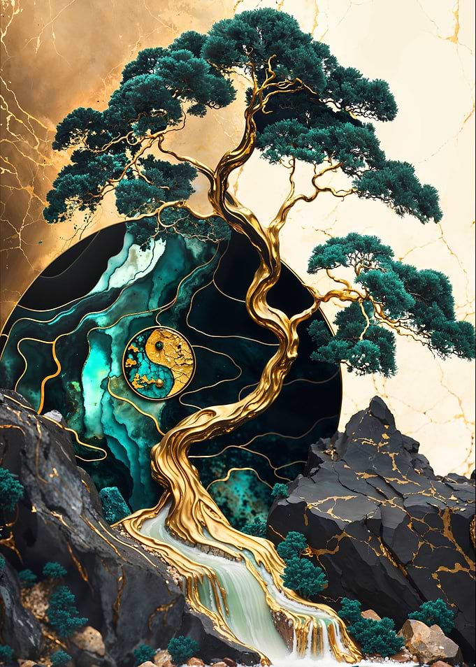 Yin and Yang Bonsai Tree