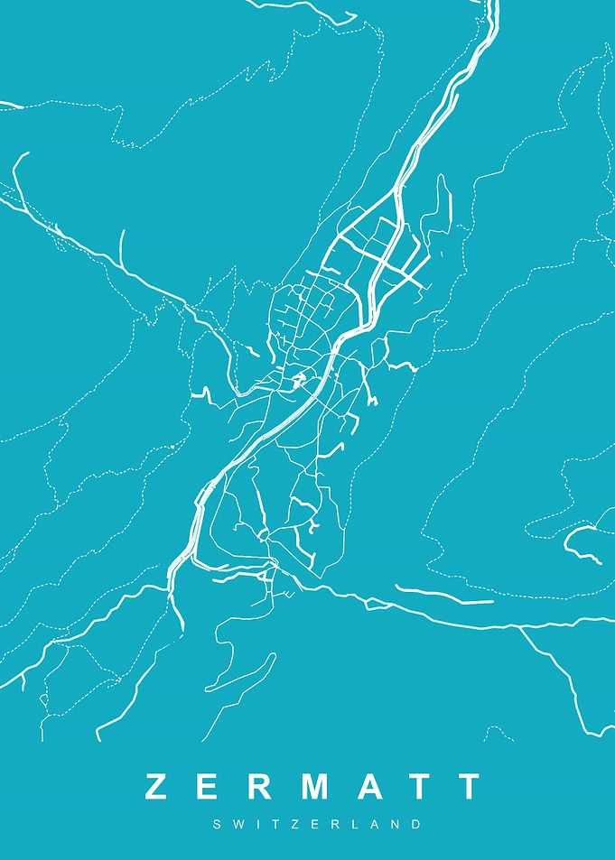 MAP ZERMATT SWITZERLAND