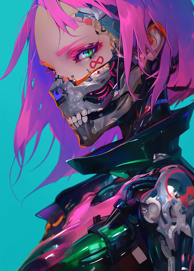 Cool Robot Anime Girl