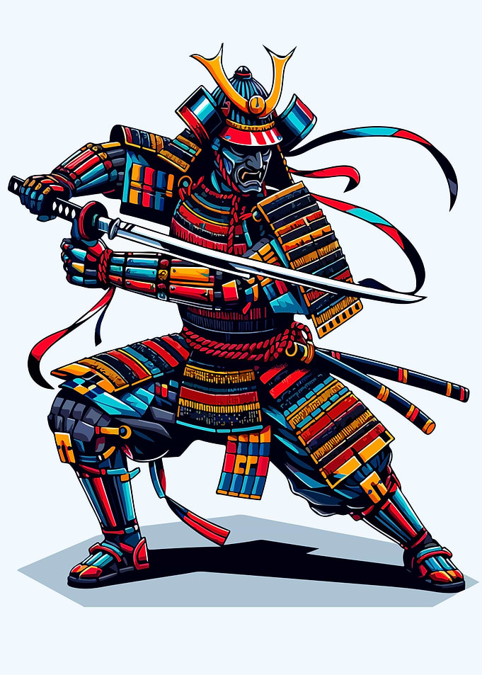 swordsman samurai wpap