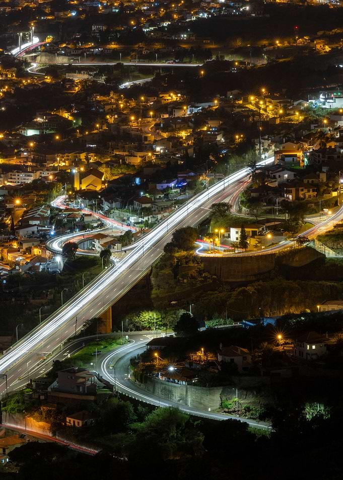 Funchal streets by night