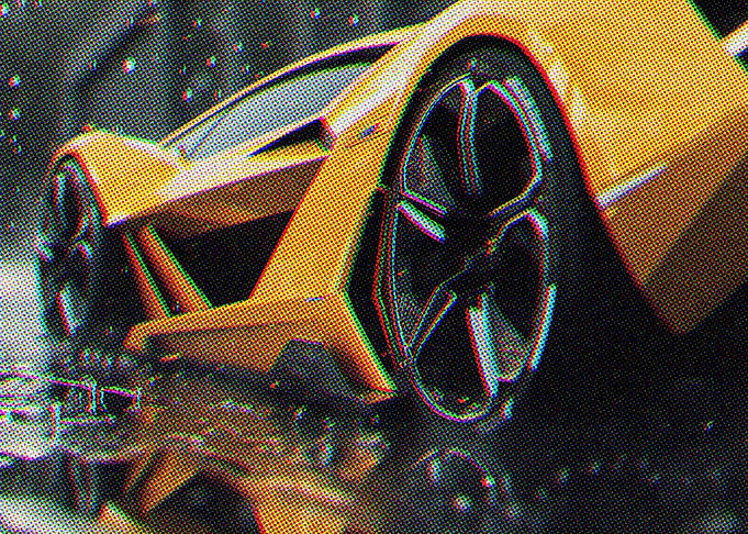Yellow Supercar