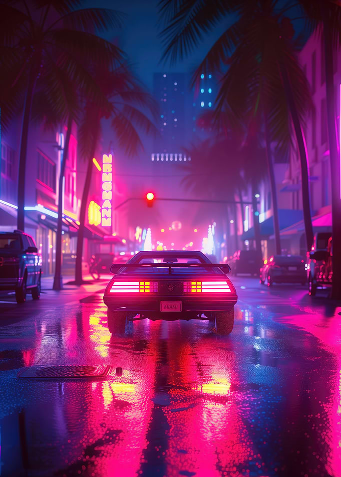 Miami Outrun Aesthetics