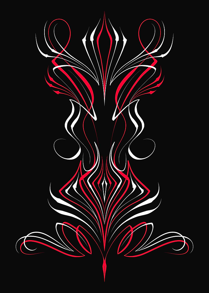 Vintage Floral Pinstripe