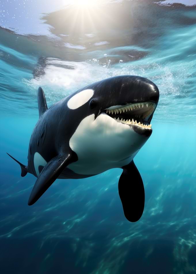 Majestic Orca Whale Killer