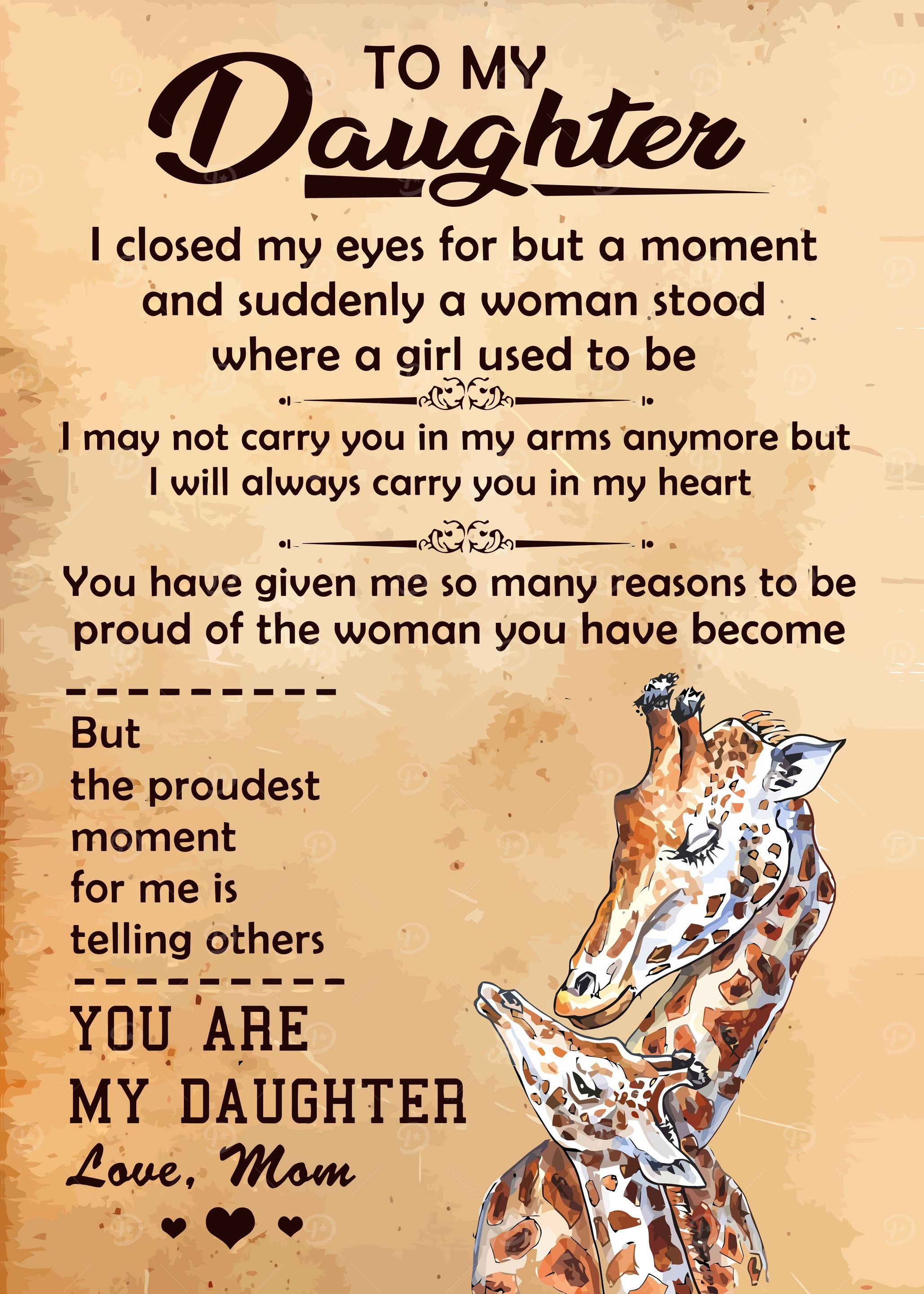 To My Daughter